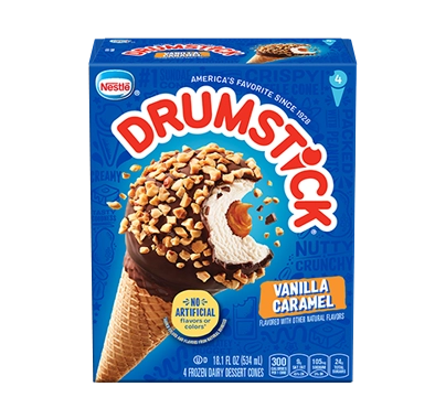 Drumstick® Vanilla Caramel 4ct