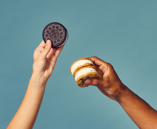 Sandwiches Ice cream sandwiched into a perfect hand-held treat