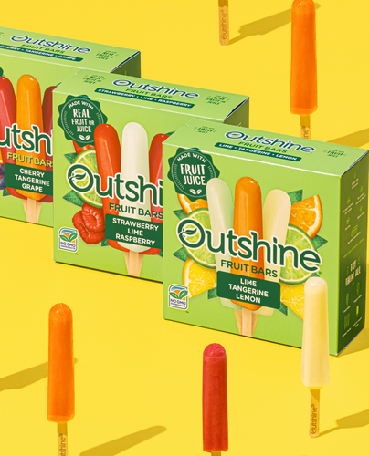 Outshine® Bright and refreshingly real Fruit Bars.