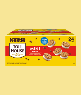 Box of Nestle mini ice cream sandwiches